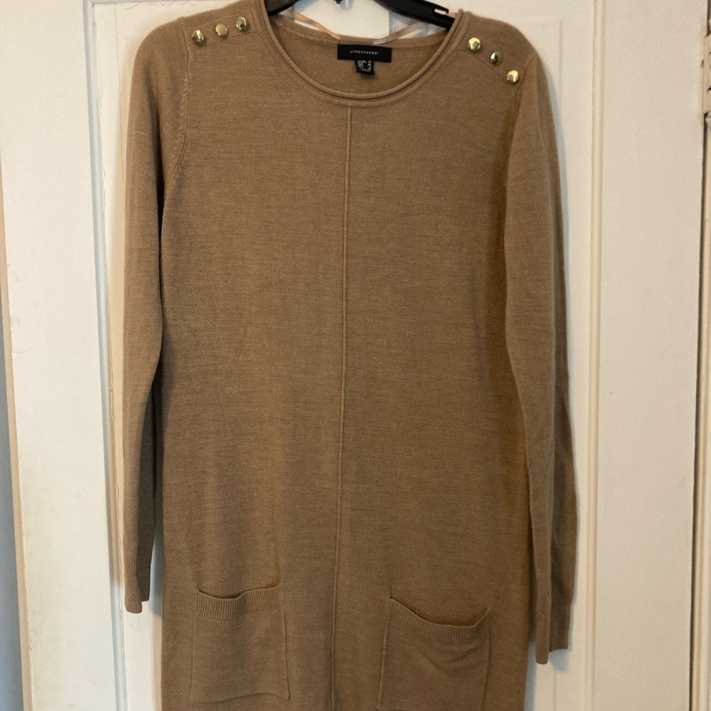 Atmosphere brown sweater dress